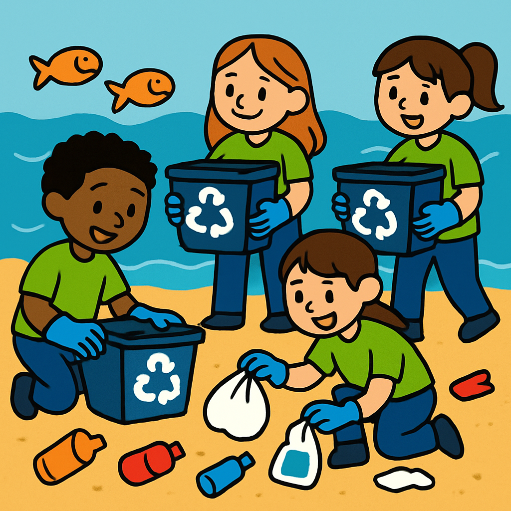 Ocean Cleanup Crew Paint by diamonds kits