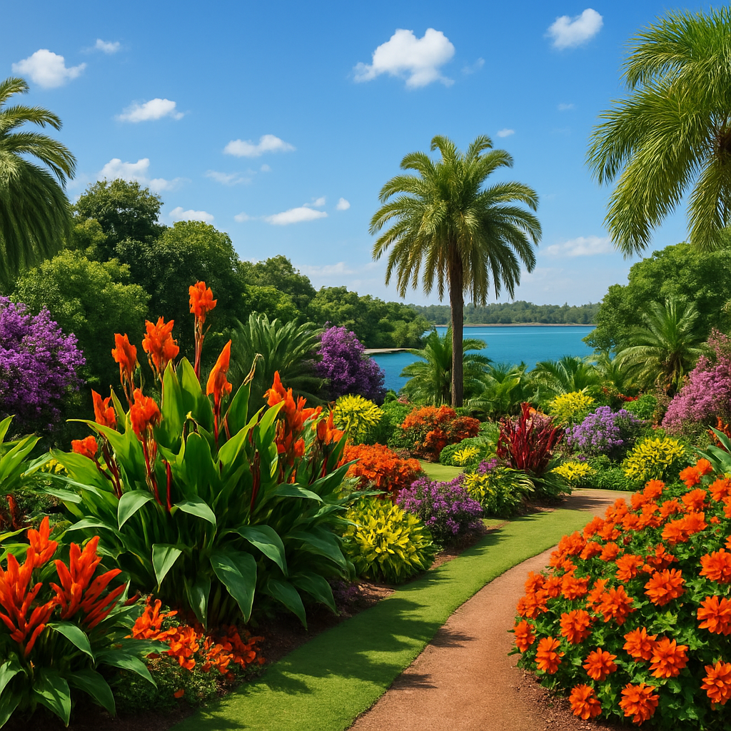 Royal Botanic Gardens Sydney Australia paint by color