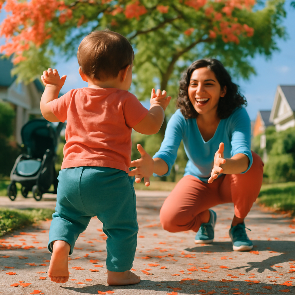 First Steps On A Sunlit Sidewalk diamonded painting kits