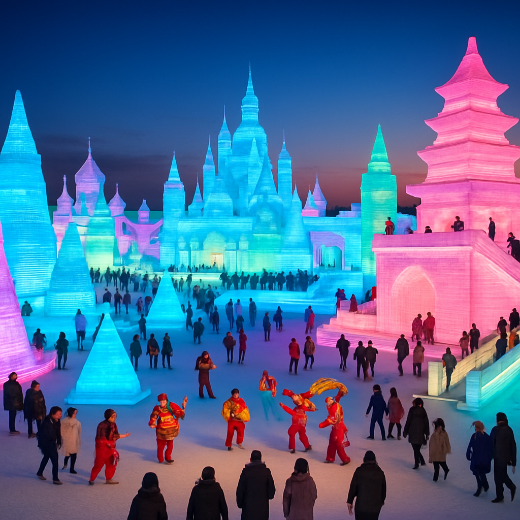 Harbin International Ice And Snow Sculpture Festival diamond painting