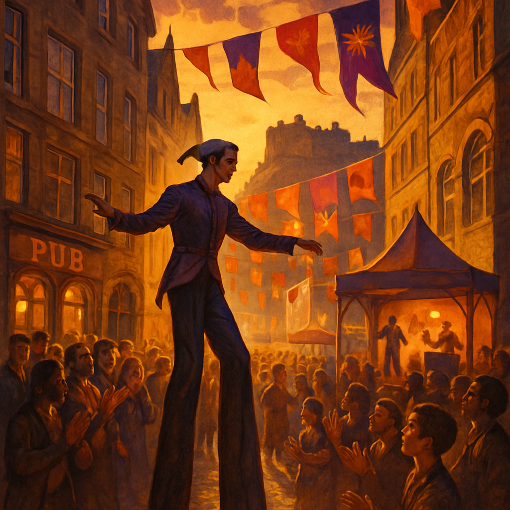 Edinburgh Fringe Festival Painting by diamonds kit