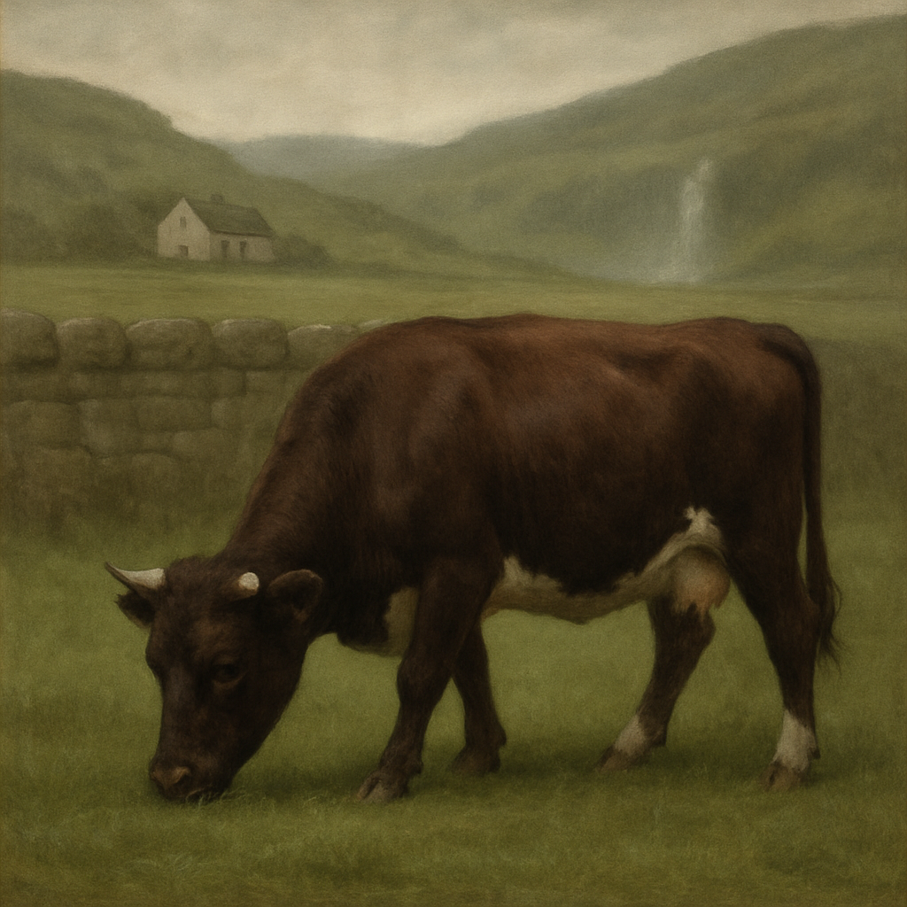Dexter Cattle paint by diamonds