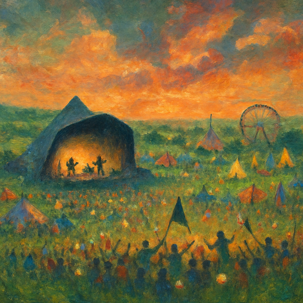 Glastonbury Music Festival Paint by diamonds kits