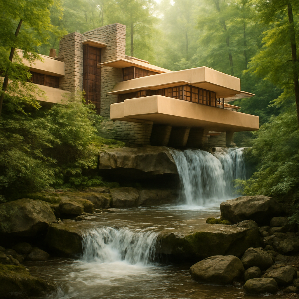 Fallingwater – Mill Run, United States paint by diamond