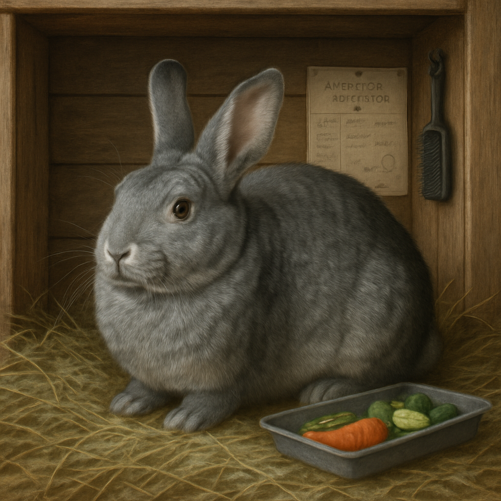 American Chinchilla Rabbit Paint by diamonds art