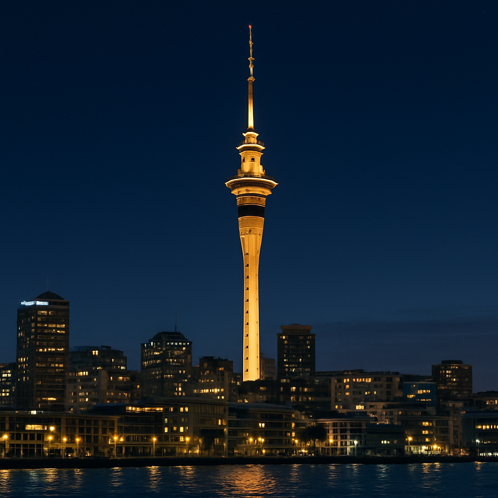 Sky Tower – Auckland, New Zealand Paint by diamonds art
