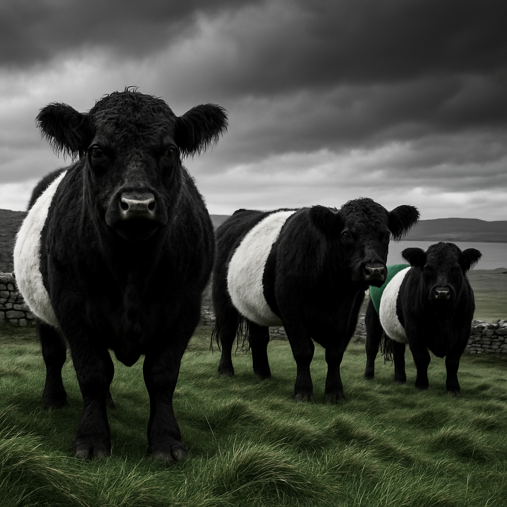 Belted Galloway Cattle Scotland Paint by diamonds kits