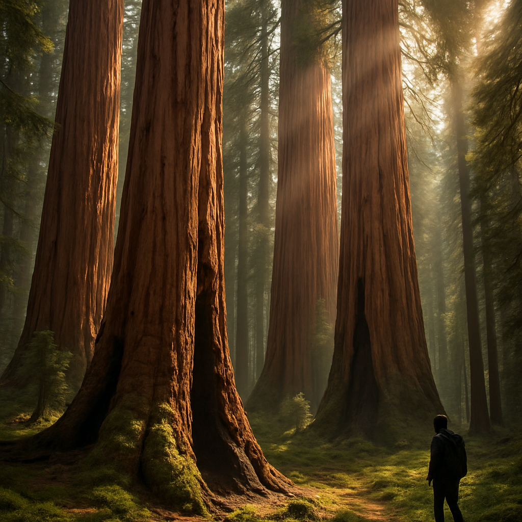 Giant Sequoia Sequoiadendron Giganteum Mariposa Grove DIY paint by diamonds