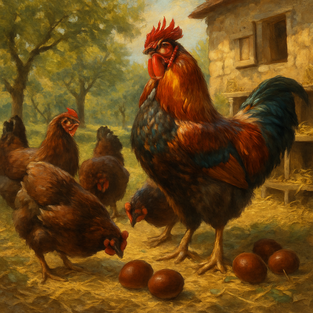 Marans Chicken France paint by color