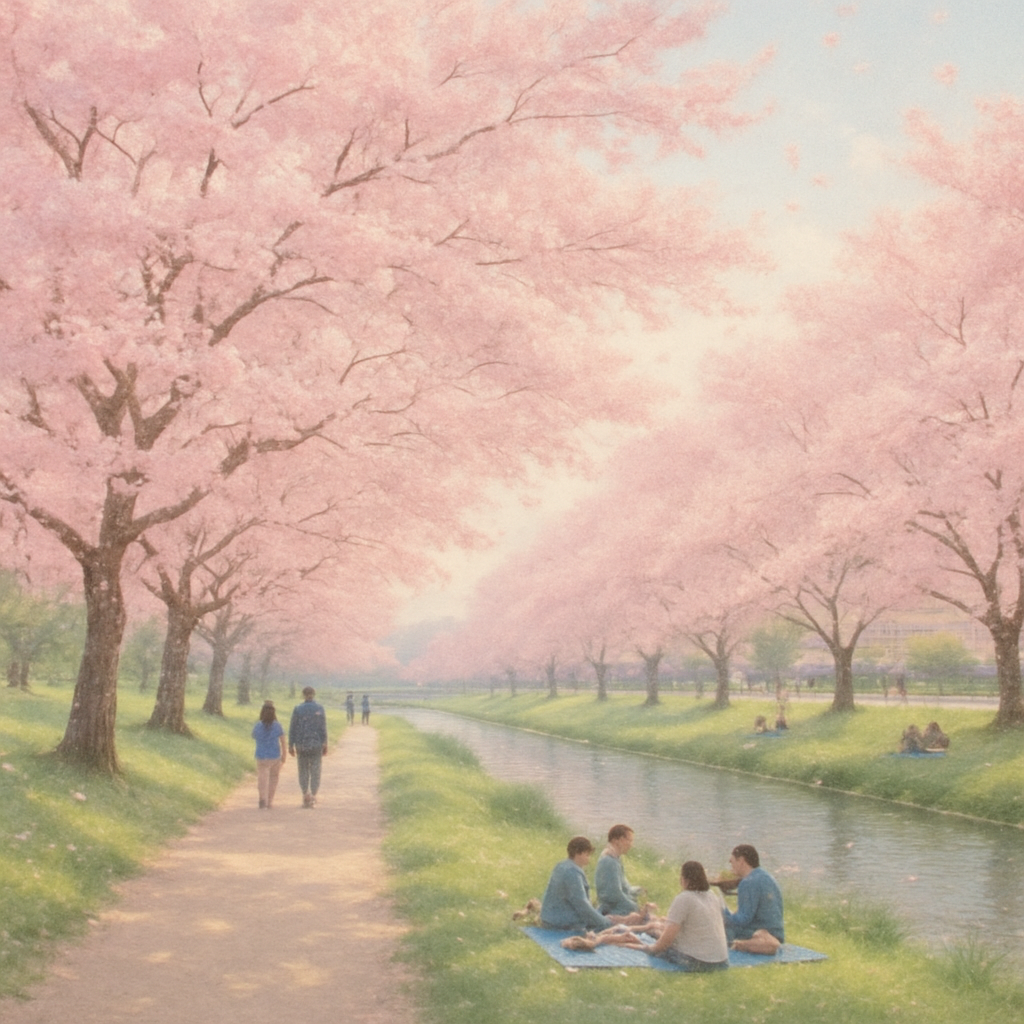 Cherry Blossom Festival Japan Paint by diamonds art