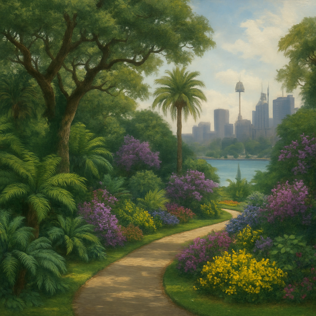 Royal Botanic Gardens Sydney painting diamond kit