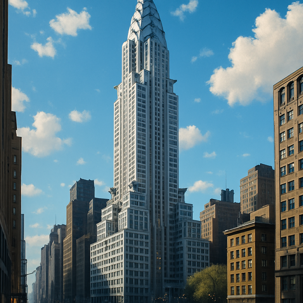 Chrysler Building Paint by diamonds kits