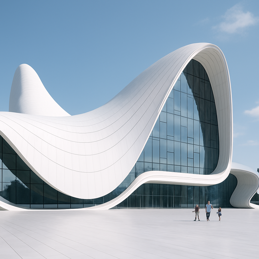 Heydar Aliyev Center Baku Azerbaijan painting diamond kit