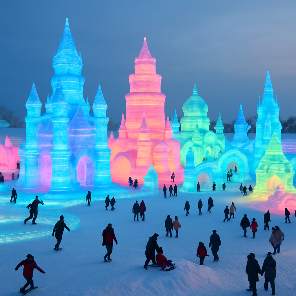 Harbin Ice Festival Paint by diamonds kits