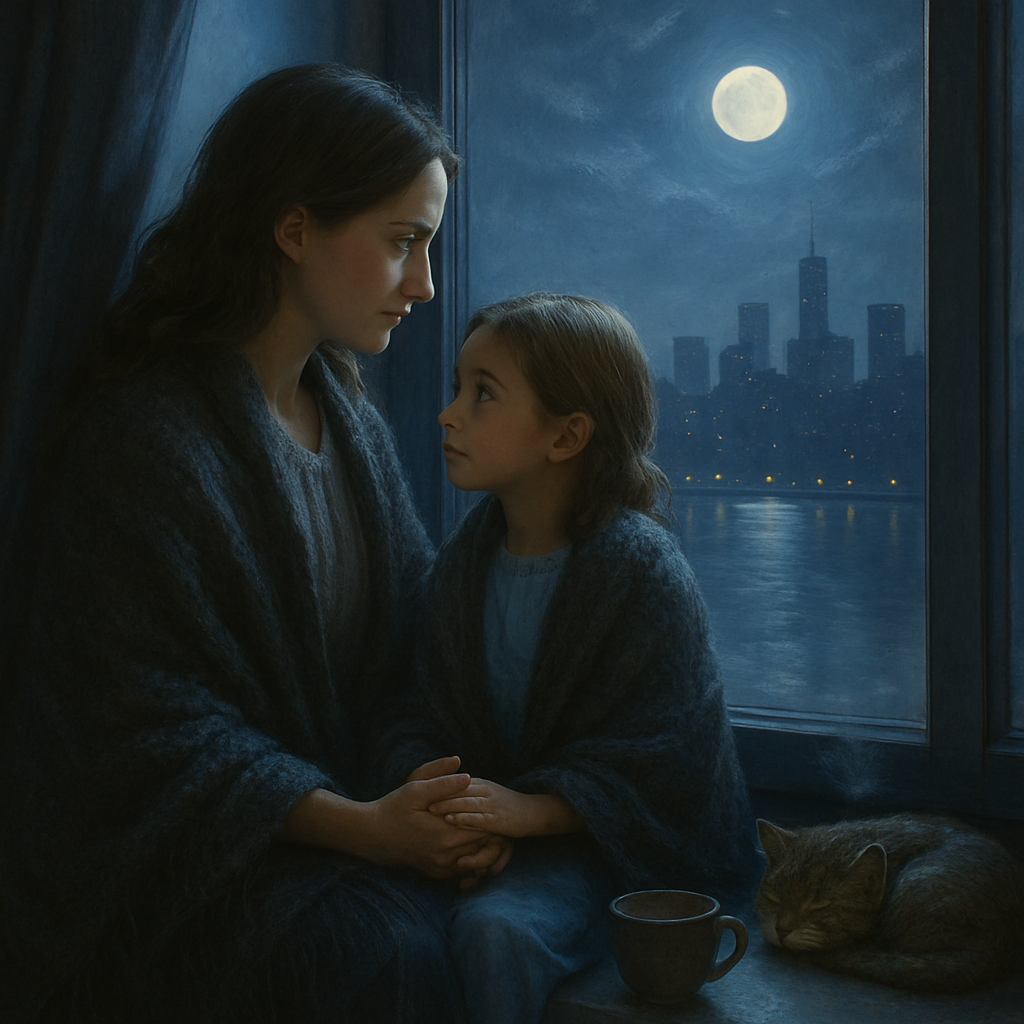 Moonlit Guidance By The Window paint by color