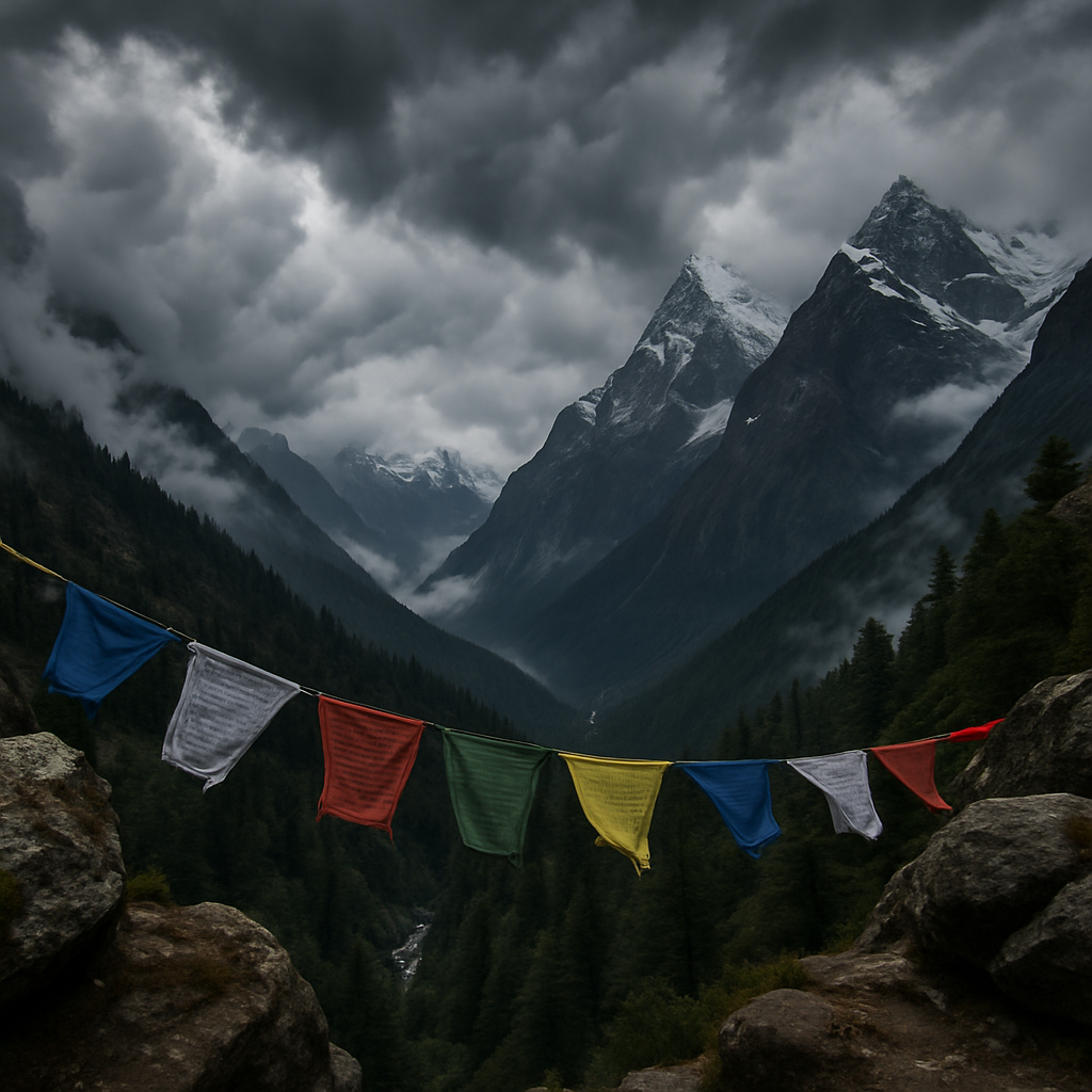 Monsoon Clouds Over The Himalayas Paint by diamonds kits