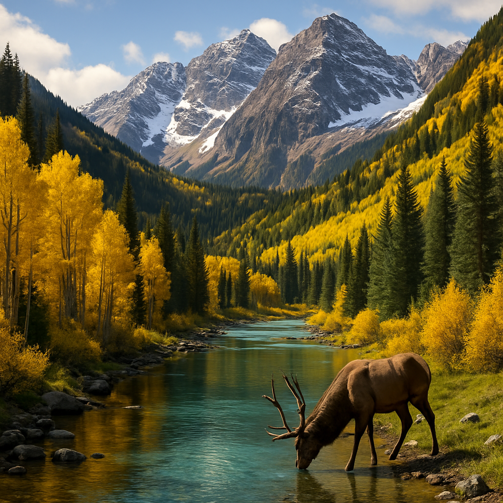 Autumn Aspen Grove In Colorado Rockies Paint by diamonds art