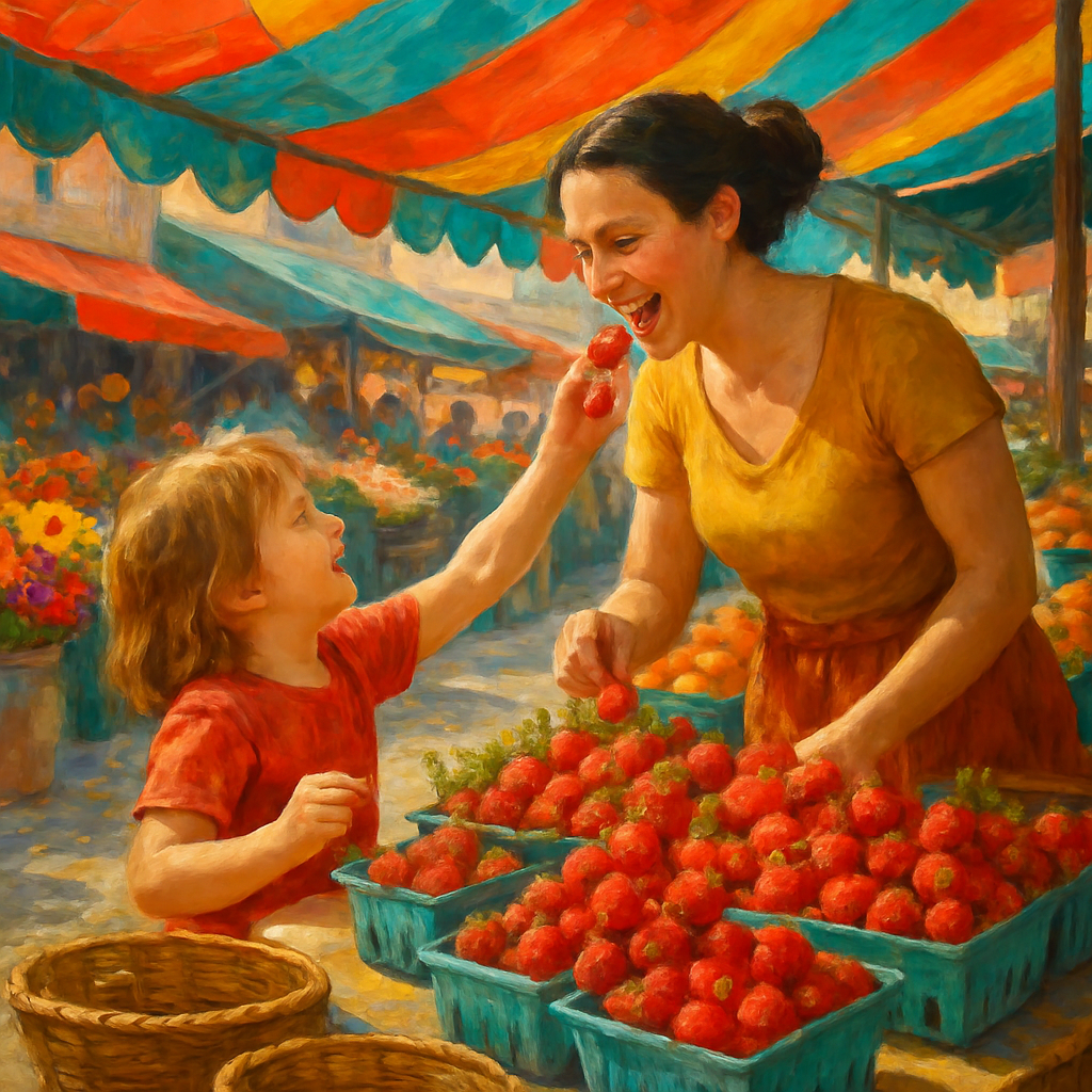 Joy In Bloom At The Village Market Paint by diamonds kits