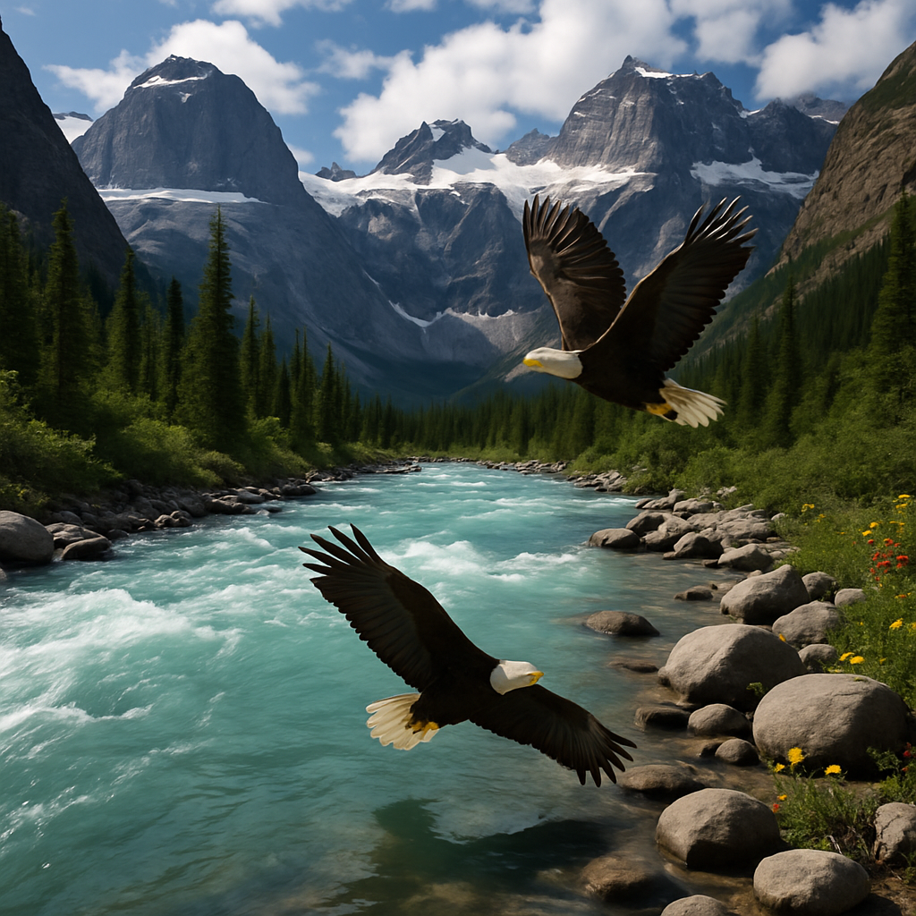 Glacial River In Canadian Rockies paint by color
