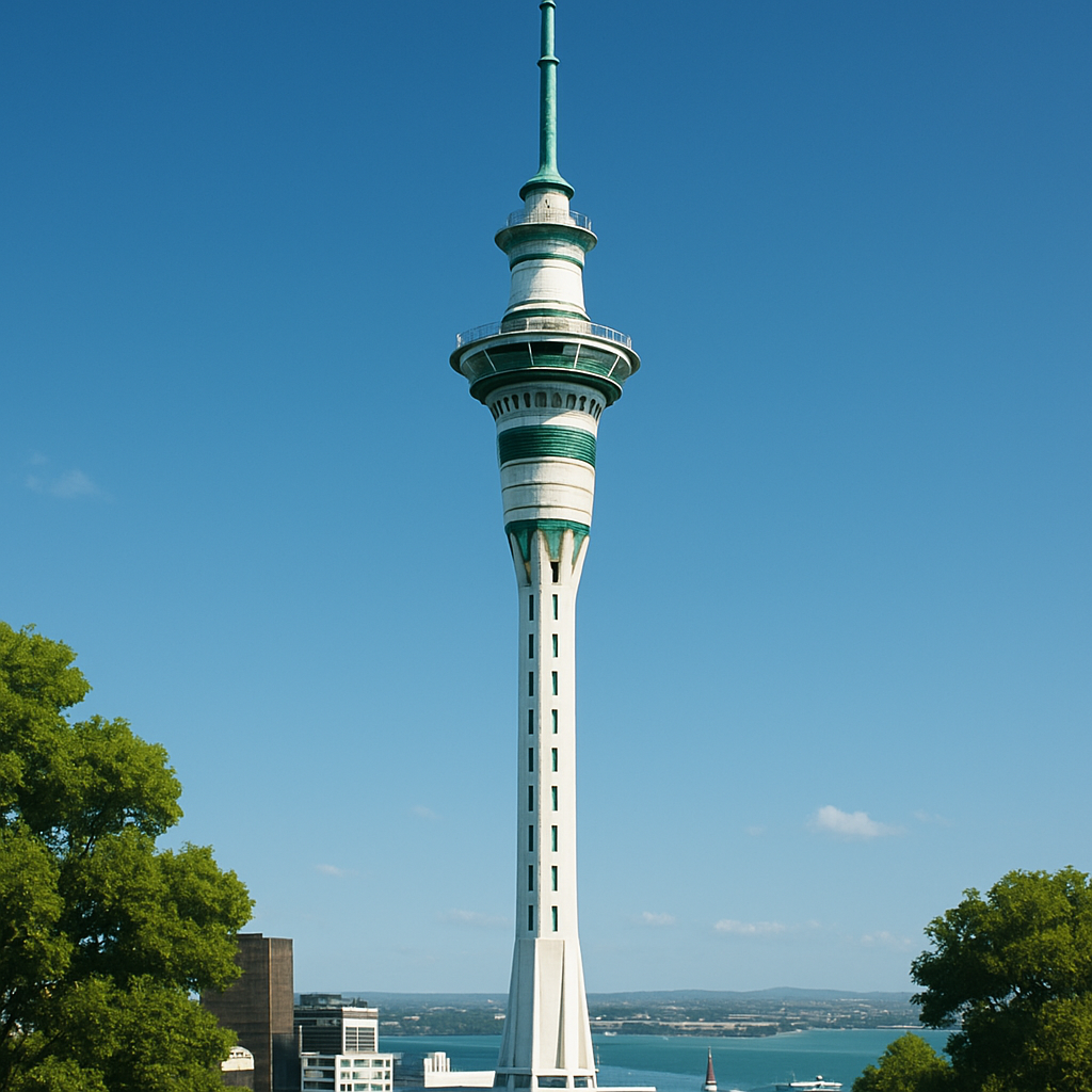 The Auckland Sky Tower paint by diamonds