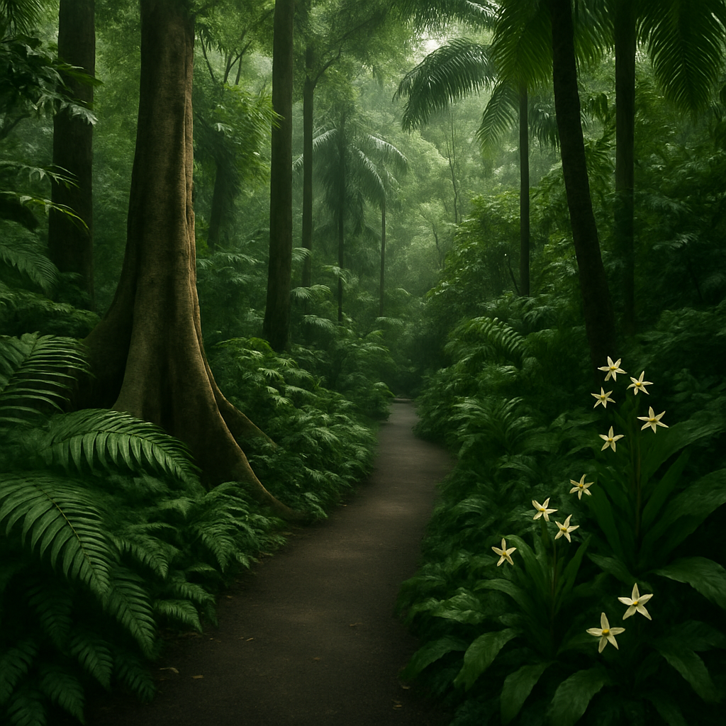 Singapore Botanic Gardens Rainforest Walk diamonded painting kits