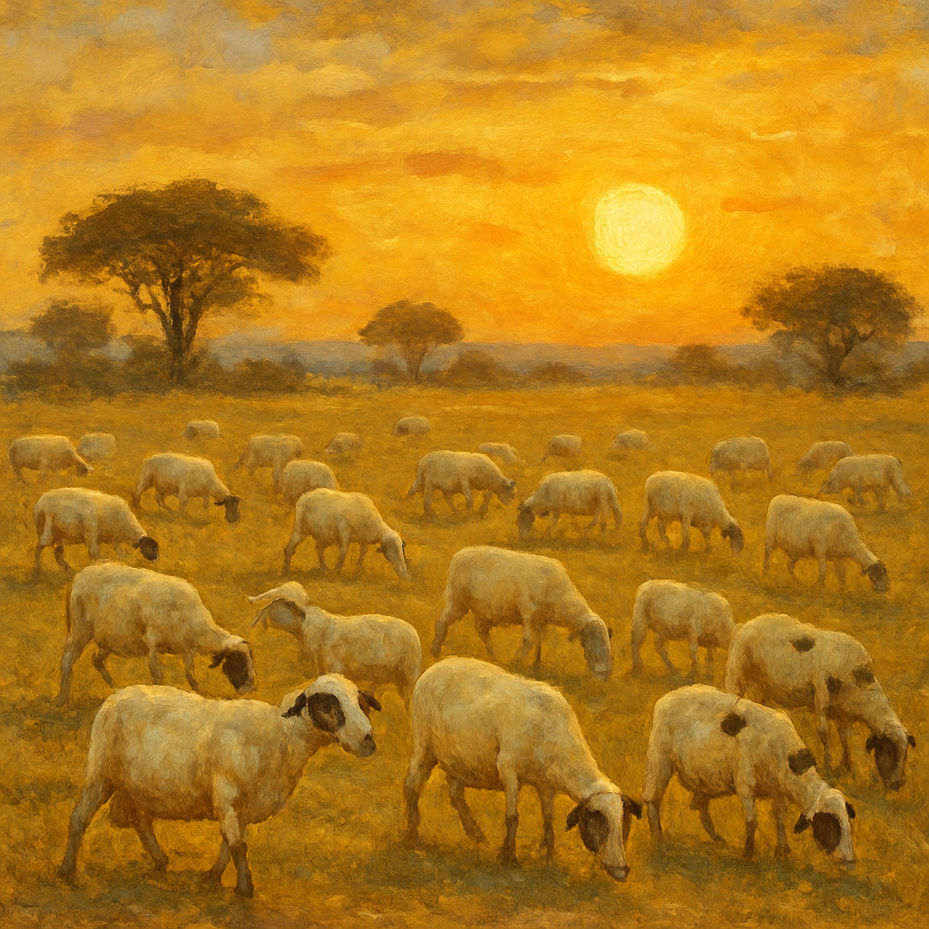Djallonke Sheep Paint by diamonds kits