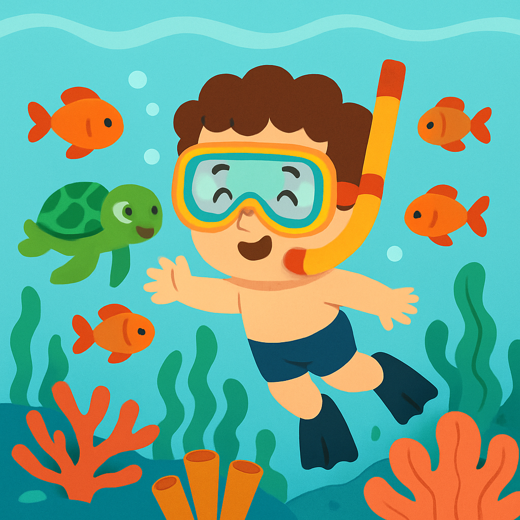 Ocean Adventure With Sea Creatures paint by color