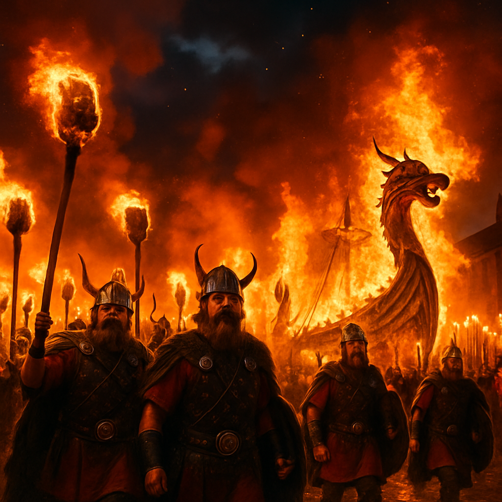 Up Helly Aa paint by diamonds