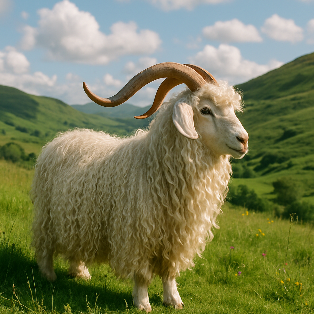 Angora Goat paint by diamonds