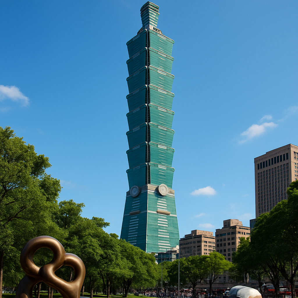 Taipei 101 paint by diamond