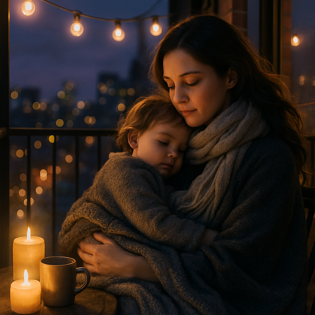 Starlit Lullaby On The Balcony paint by color