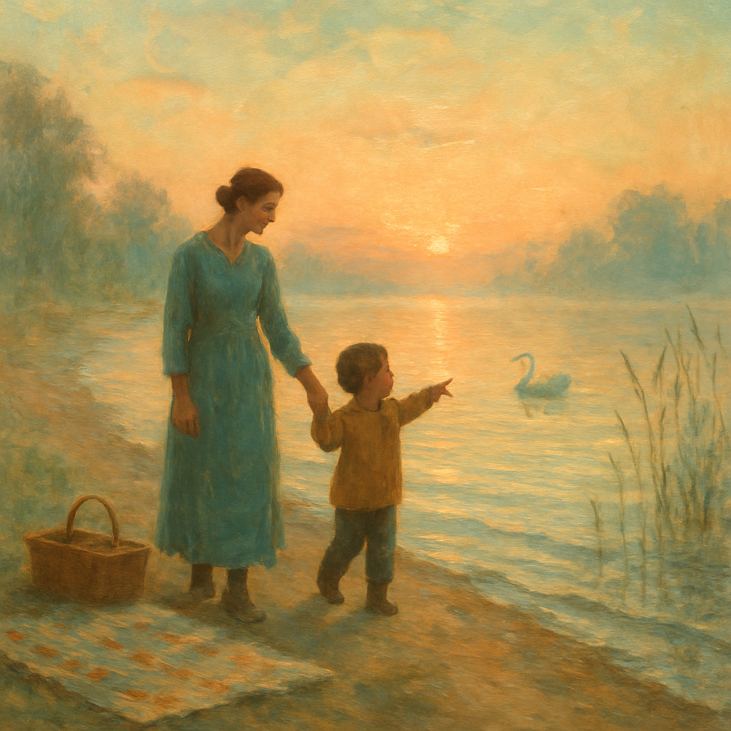Sunrise Promise By The Lake diamond painting