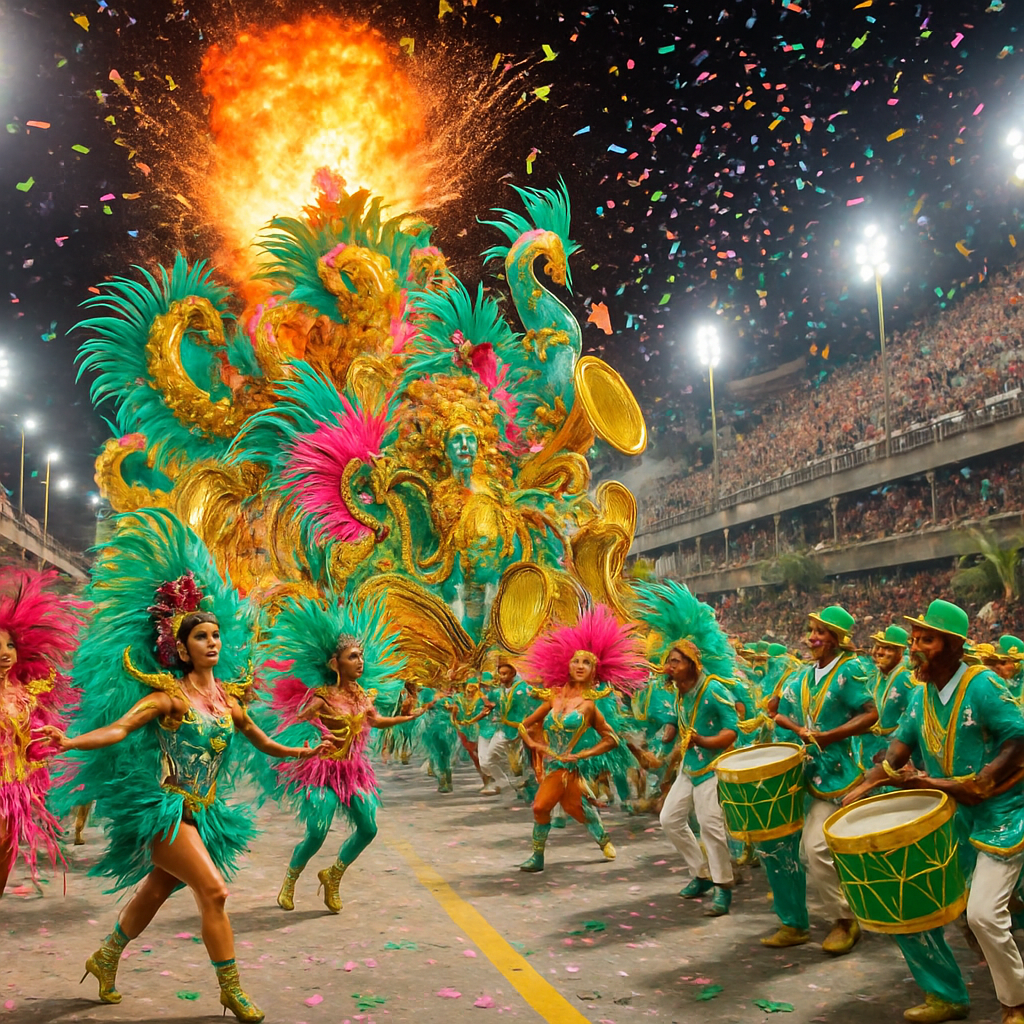 Rio De Janeiro Carnival Parade Paint by diamonds kits