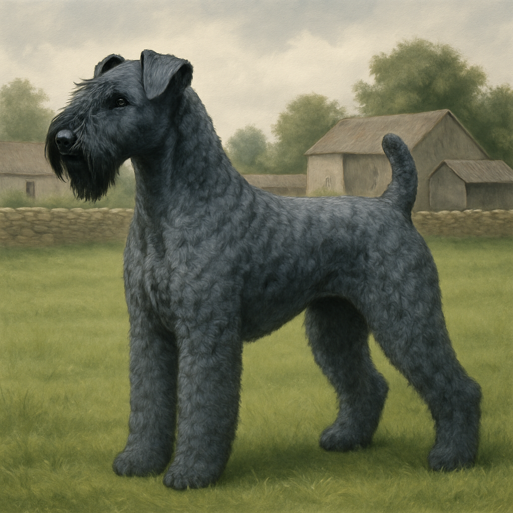 Kerry Blue Terrier Paint by diamonds art