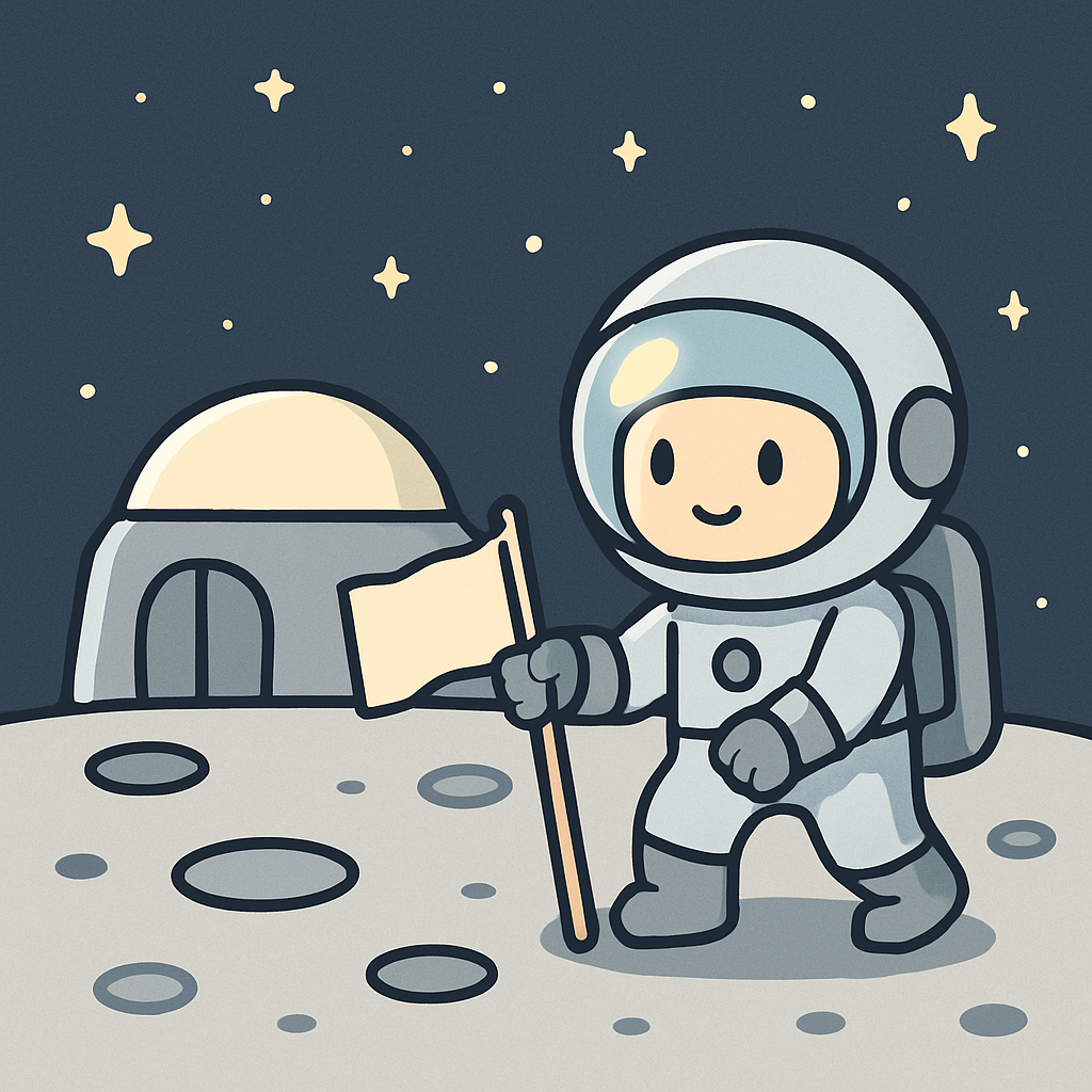 Voyage To The Moon Base paint by color