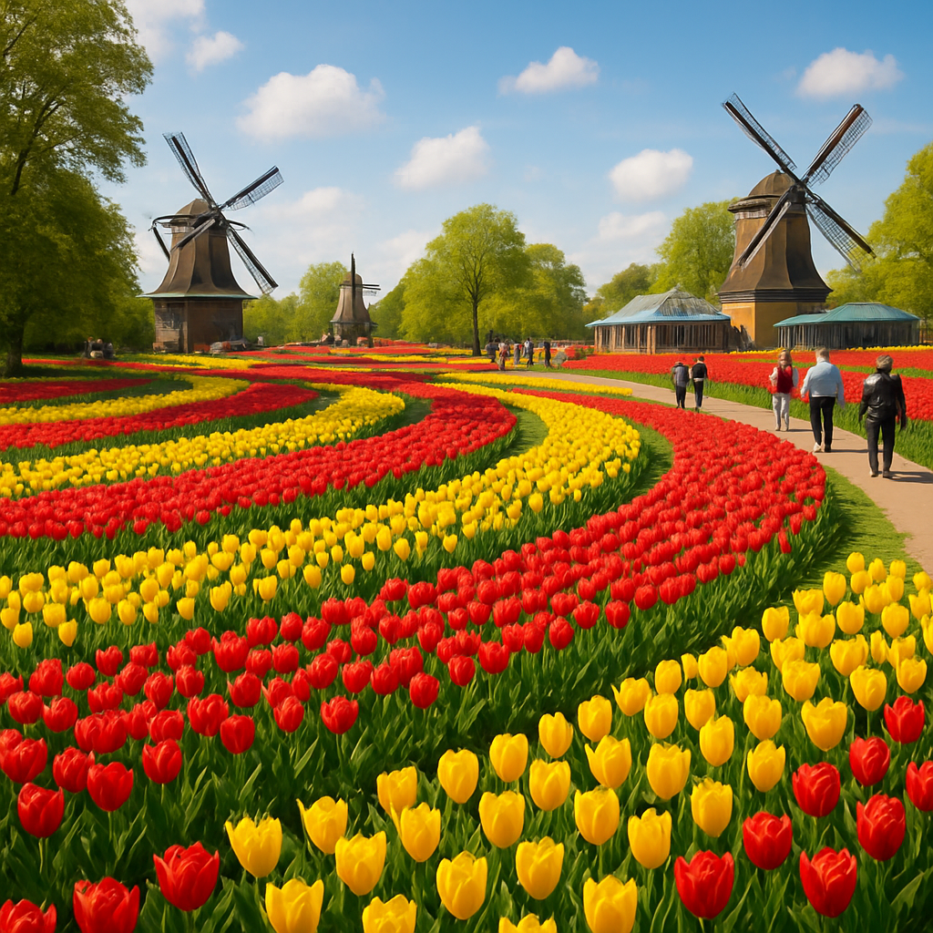 Keukenhof Flower Park Lisse Netherlands Paint by diamonds kits