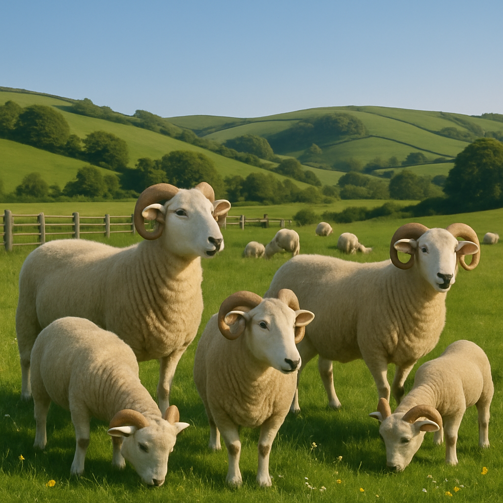 Dorset Sheep paint by color