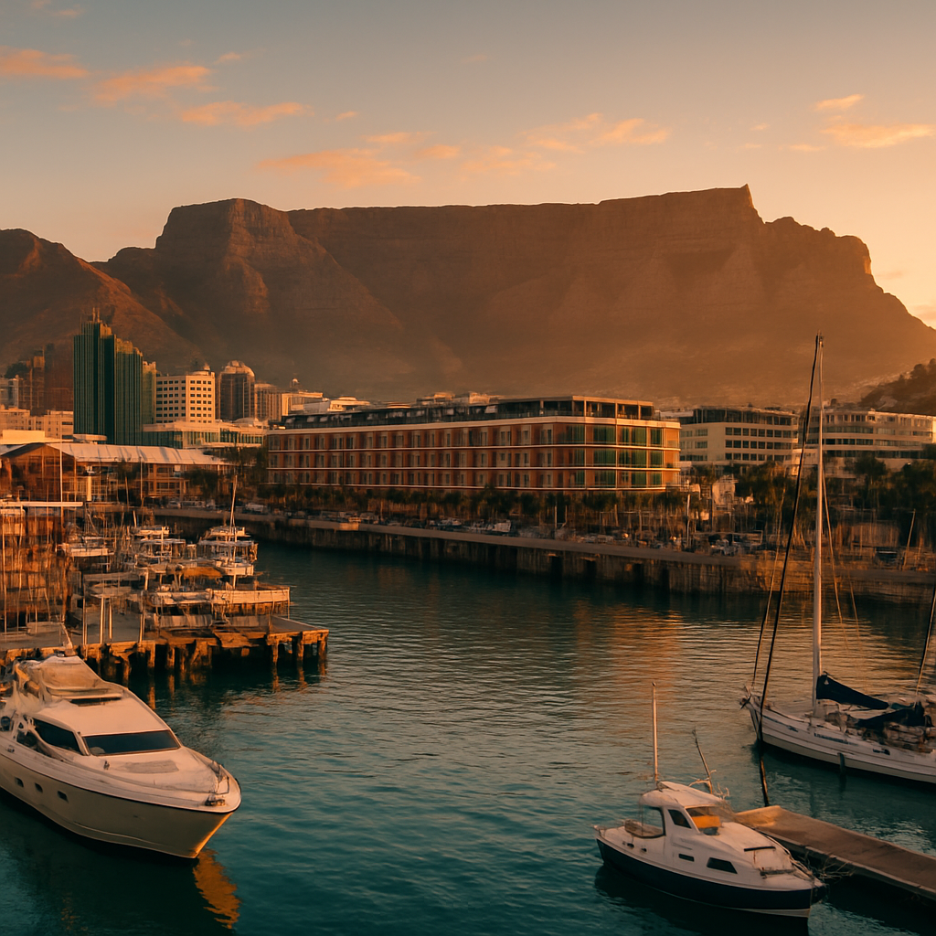 V And A Waterfront And Table Mountain Cape Town South Africa Paint by diamonds kits