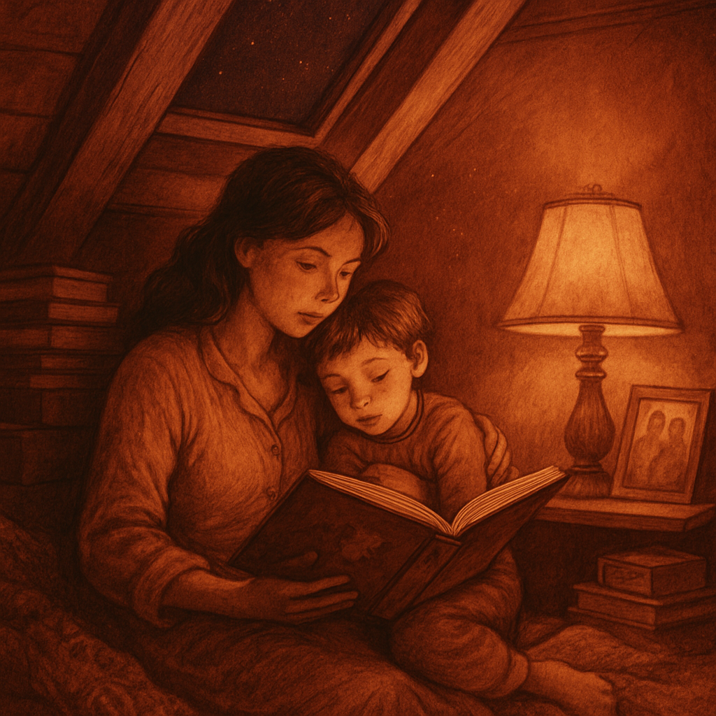 Vintage Storytime In The Attic Nook diamond painting