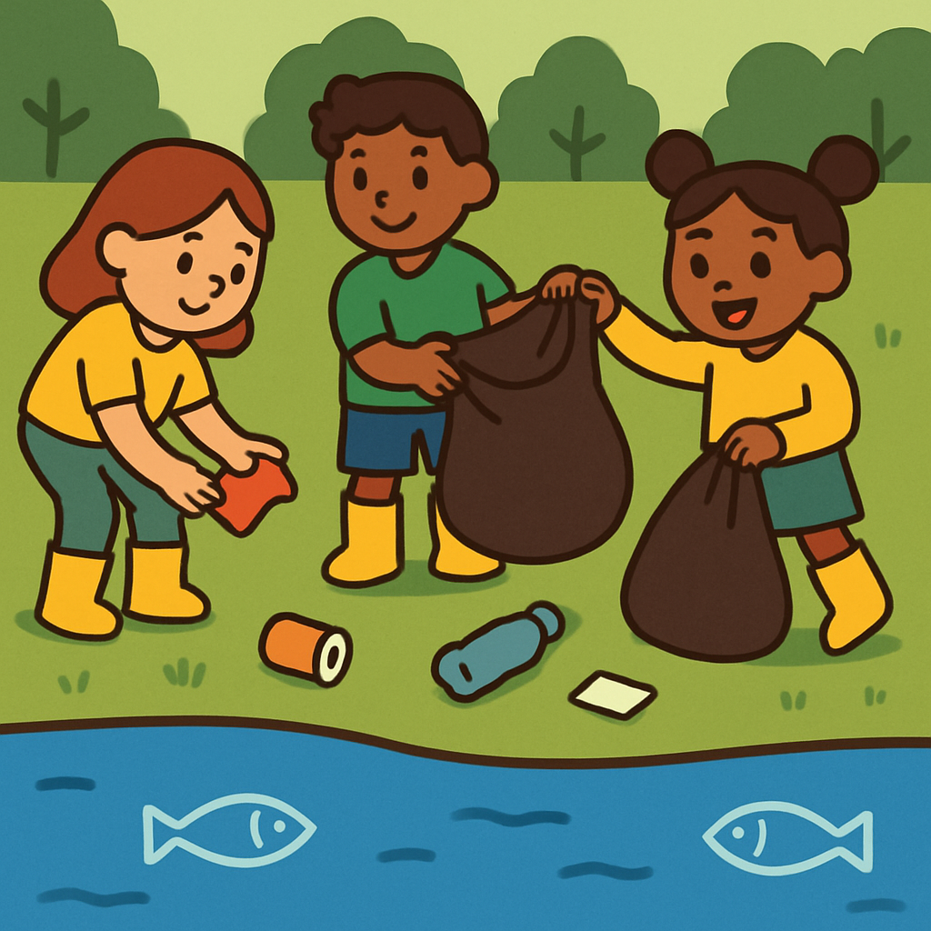 River Clean Up Crew diamond painting