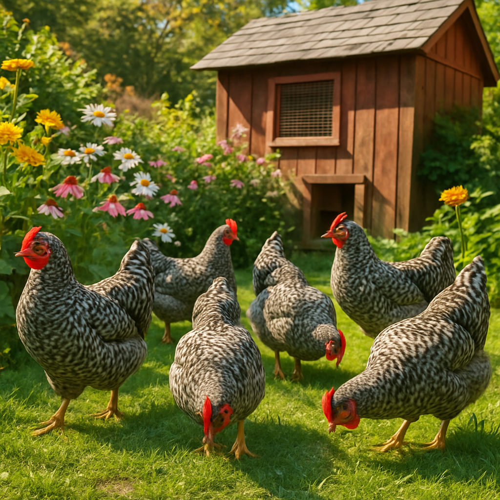 Plymouth Rock Chicken paint by color