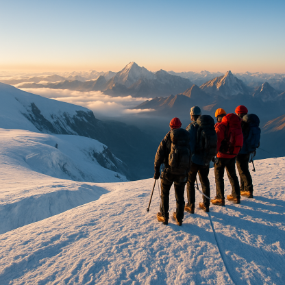 Sunrise At Mount Elbrus Summit diamonded painting kits