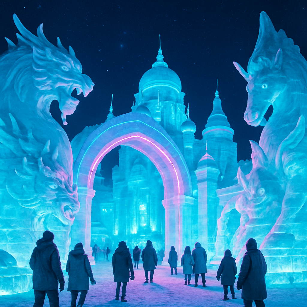 Harbin Ice And Snow Festival China Paint by diamonds kits