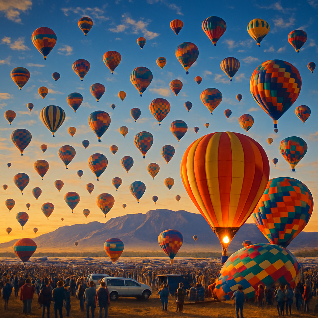 Albuquerque International Balloon Fiesta Albuquerque paint by diamond