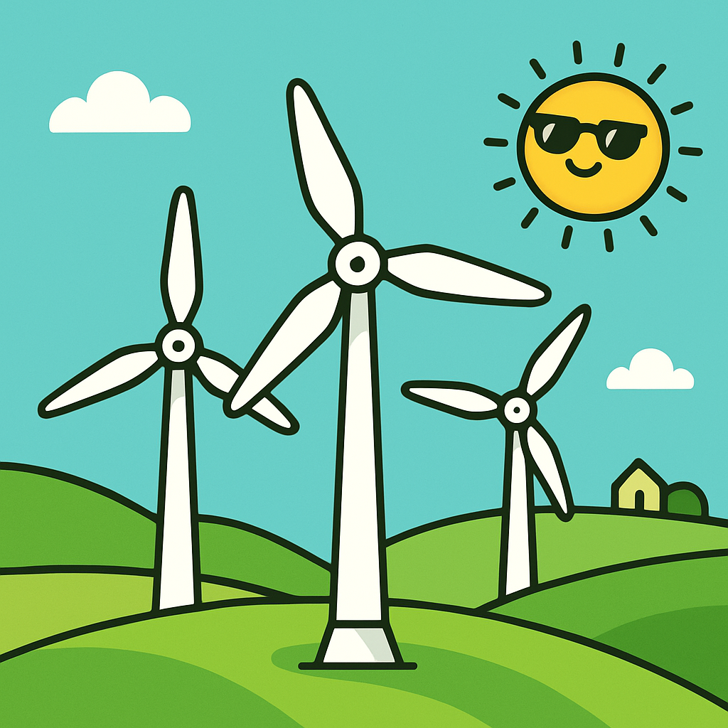 Wind Farm Wonder Paint by diamonds art
