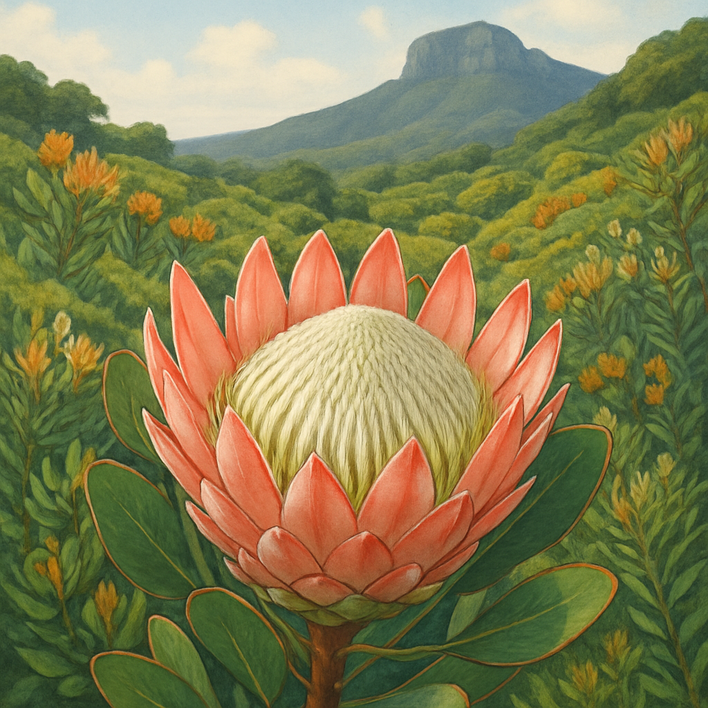 King Protea Protea Cynaroides At Kirstenbosch diamonded painting kits