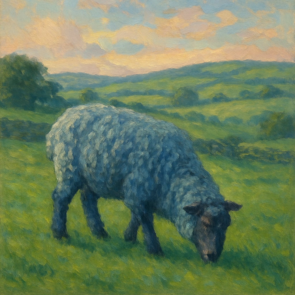 Kerry Blue Sheep paint by color