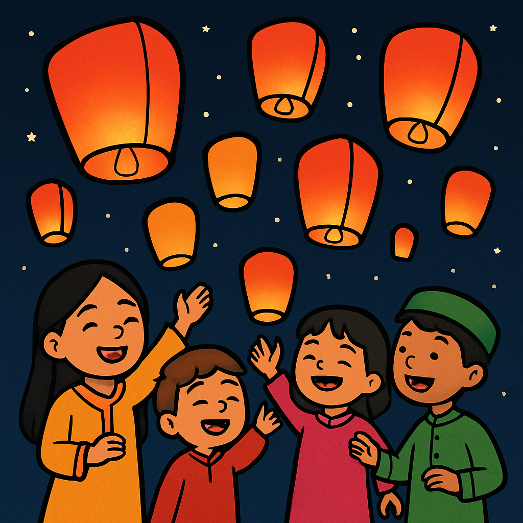 Festival Of Lanterns Night DIY paint by diamonds