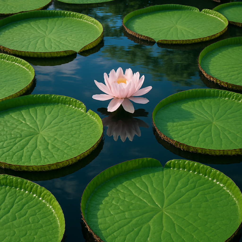 Victoria Amazonica Giant Water Lily At Amazon Garden paint by diamonds