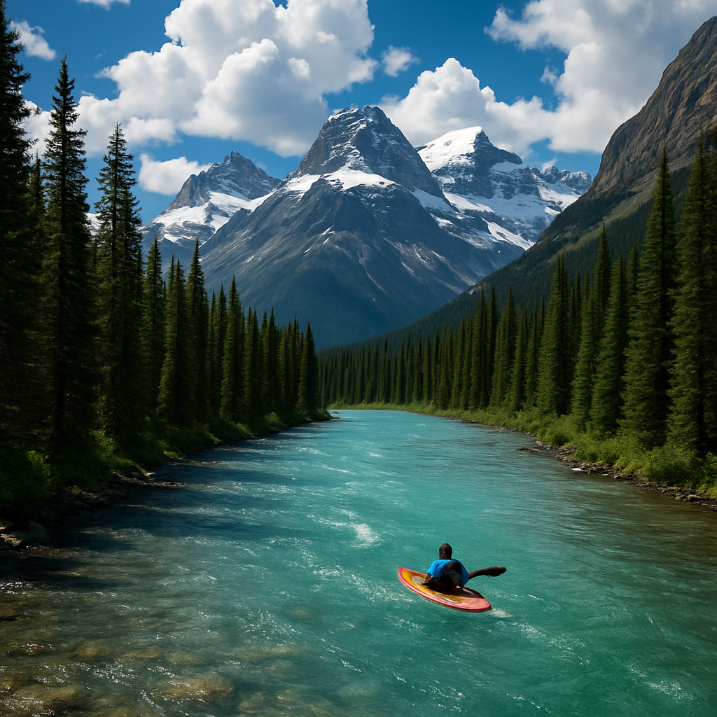 Glacier River In The Canadian Rockies paint by diamond